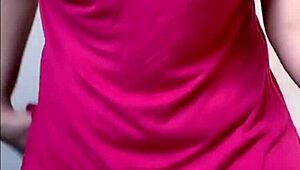 my wife showing off on webcam