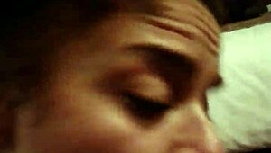 This Dirty Latina Is Sucking That Monster Big Black Cock So Hard!