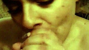 This Dirty Latina Is Sucking That Monster Big Black Cock So Hard!