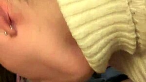 Girlfriend enjoys intimate moments with partner