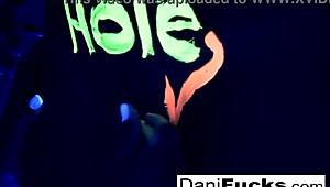 sexy dani plays with her wet pussy