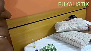 horny nigerian girl tricks step brother into wild ride.