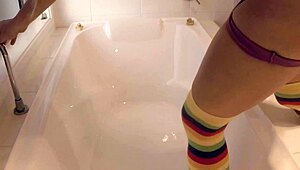 scarlet chase, umm, colorful rainbow squirtin' asshole mess