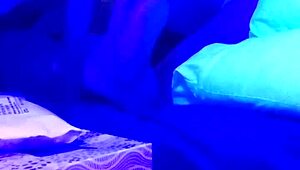 hey, watch this amateur black couple sucking cock in the blacklight room! it's so hot 🔥