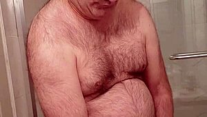 Nude Martin Lavallee Engages in Private Self-Pleasure Session