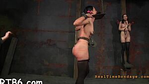 rough bondage blowjob turns into hardcore fucking