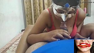 She gives a blowjob to pay the fees in lingerie