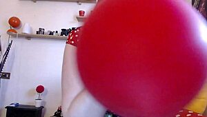 Hey Nicoletta, showing off big balloons and wild fetish passion, wanna join the fun?