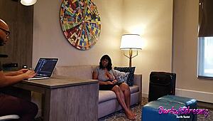 i can’t stop watching black bbw squirt on her boss