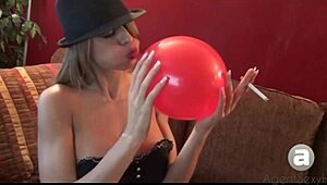 hey, wanna see me smoking and popping balloons for fun?