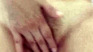 Asian wifey Miss Bea masturbates wildly. She fantasizes about her husband and his buddies banging her pretty pussy.