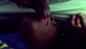 allen and ebony partner in homemade blowjob. pov view of big black cock sucking.