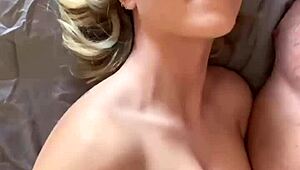 i watch the hot blonde sucking my dick passionately