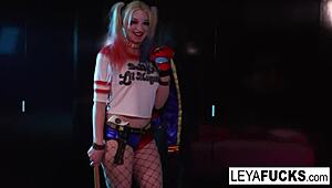 Leya from Suicide Club Takes Giant Cock and Cums in Ass!