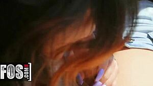 johnny love spots jezebeth with legs open in a car. her wet pussy drips for him.