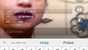 she takes it deep in her throat on webcam.