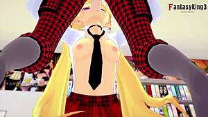 A Cute Anime Date with Beautiful Marie Rose