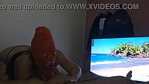 This hot Colombian masked guy sneaks into my room and gives an amazing blowjob 😍