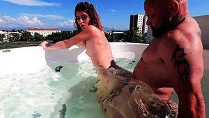 Want To Join Candice Demelza For Underwater Blowjob In The Jacuzzi?