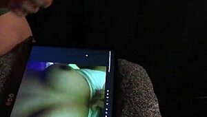 her amazing tits get a cumshot tribute