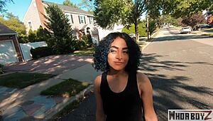 Man, this big booty Latina devours black guy's ass like crazy! 🍑🔥