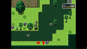 Bunnysuit Girl Yuka Gives Handjob to Dirty Old Pervert in Hentai Game