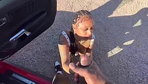 Porsha Carrera Takes Big Black Cock Outdoors in Wild Action