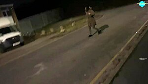 Street Performer Juggling Items While Running in Public