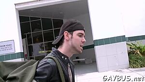 lusty oral action unfolds in hot gay contest