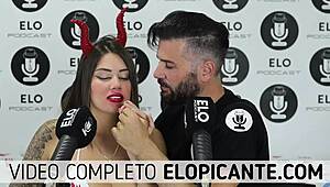 Elo podcast sucks sara blonde's natural tits in spicy room