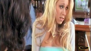 milf blonde slut loves fucking after lunch and getting cum on ass 😈