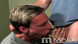 Horny Twinks Sucking and Fucking Hard Cock in Gay Anal Action