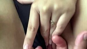 My Horny Latina Cousin Left My Hand Soaked In Lubrication While I Masturbated Her, Giving Jerk Off Instructions