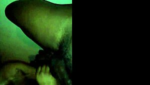 Ebony Woman Performs Sloppy Sucking