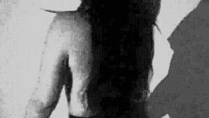 Hotwife dances seductively on Halloween, tempting with tricks or treats in homemade cosplay