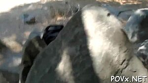 Hard Cock Slides Into Wet Pussy Repeatedly In POV Blowjob