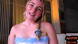 Pov amateur closeup of big ass babe interacting with boyfriend