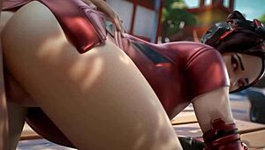 Fortnite busty milf gets fucked hard!