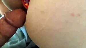 Hey, I'm fucking her with a jewel in her ass for this homemade vid