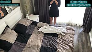 the boss fucks the maid for a bad job