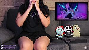 reacting to erotic ghost squirting pussy on halloween