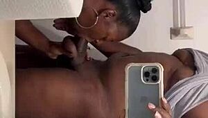 Does Naejae love deepthroating that monster black cock?