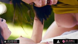 Ivy Lebelle and Silvia Saige fuck each other while waiting for their masseuse