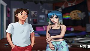 i was masturbatin with the police baton in summertime saga e2 72