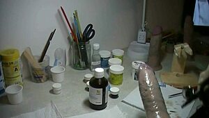 Painting a prosthetic penis 😊