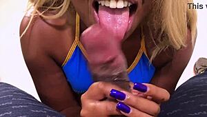 super hot nina rivera devours don's big cock in oiled scene