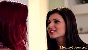 Orally Pleasured Stepmom Plays With Teen 18+ in Classy Scene