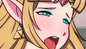 zelda's worst casting couch experience turns into intense waifu hub fucking