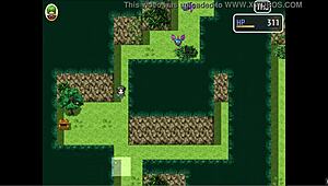 Yuka enjoys relaxing in the onsen with huge tits in this hentai game episode