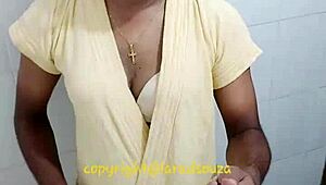 Sexy Indian Crossdressing Shemale Ladyboy Milf Lara Dsouza Experiences Deep Emotional Pleasure In Video